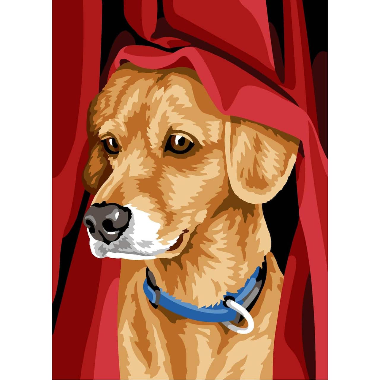 Gobelin Curtain Raiser Unit Printed Tapestry Canvas